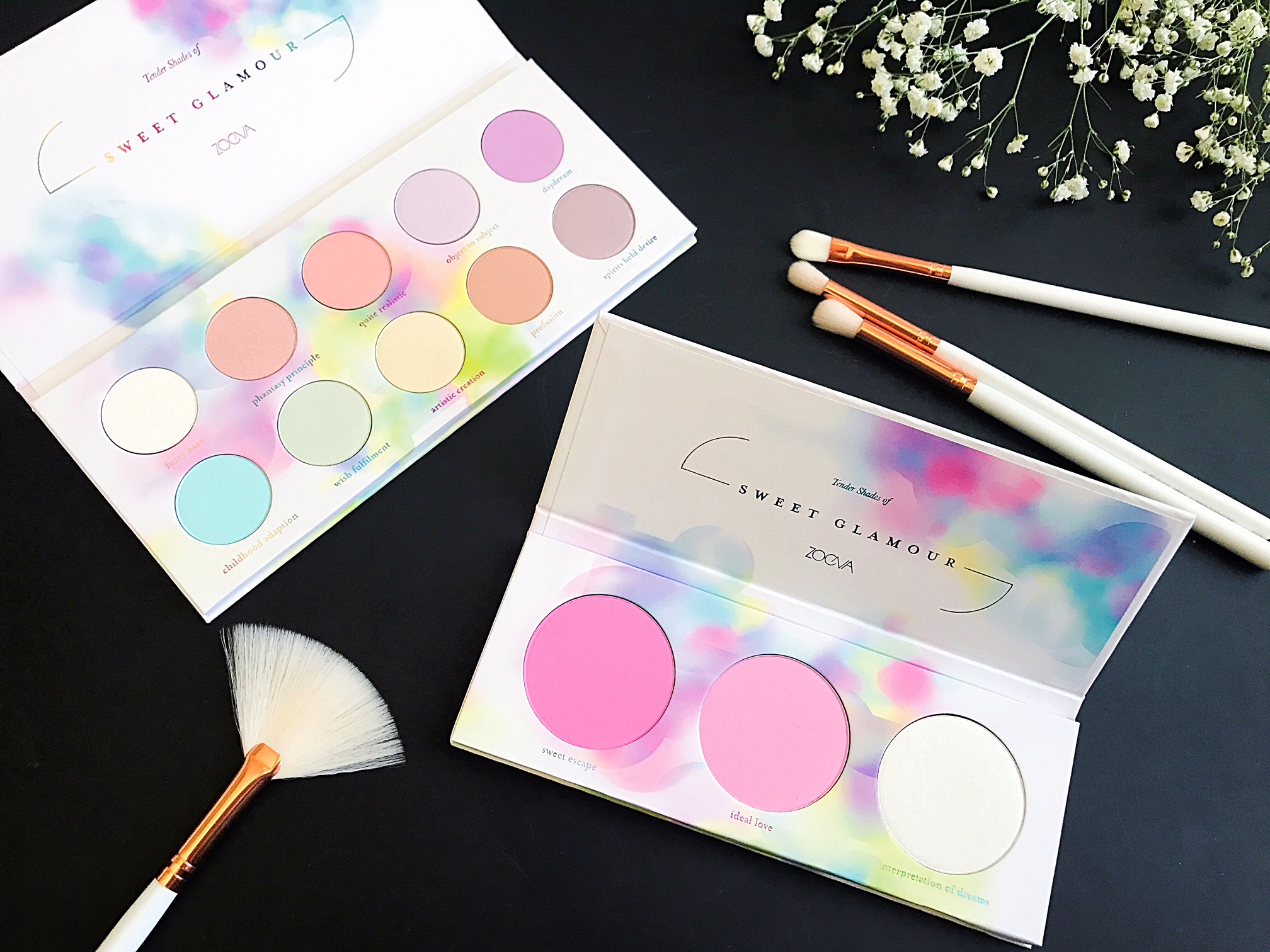 zoeva sweet glamour blush palette